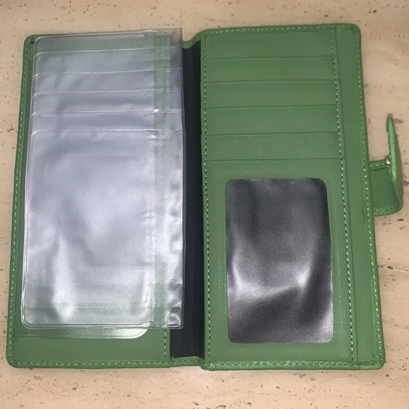 Vintage Genuine Leather Checkbook Wallet - Picture 5 of 9